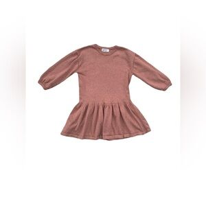 H&M Size 5T/6 Sparkle Beige Knit Dress